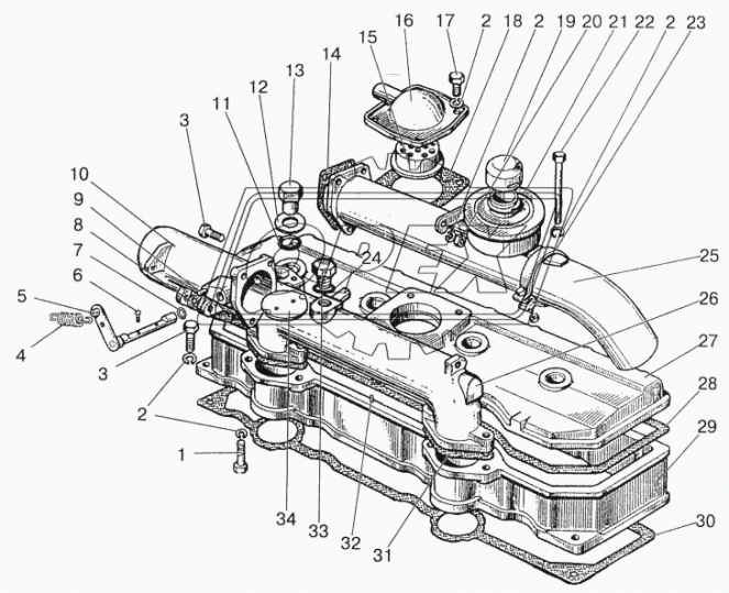 240-1003033 Коллектор впускной/алюм/ МТЗ ММЗ
